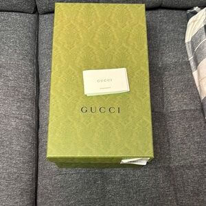 Gucci Olive Green shoes Box with Card